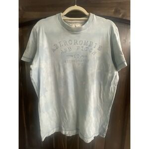 Abercrombie & Fitch Co.  Adirondack's NY Large Men's Blue Tie-dye T-shirt